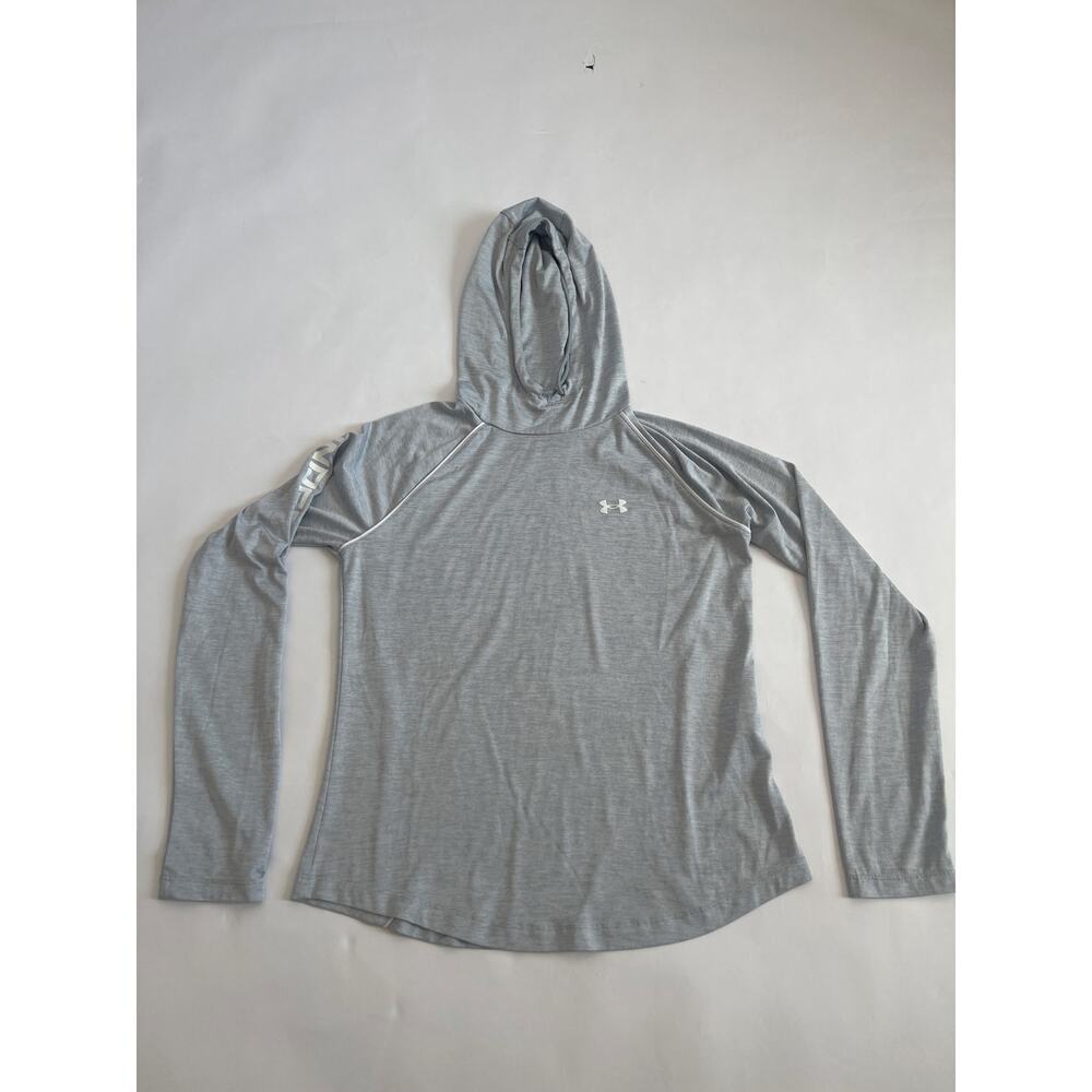 UNDER ARMOUR WOMENS LIGHTWEIGHT PULLOVER HOODIE GRAY SIZE SMALL